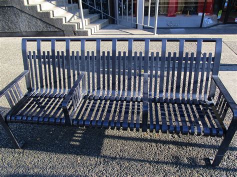 DIY Garden Bench Ideas - Free Plans for Outdoor Benches: Spikes Anti Homeless Benches