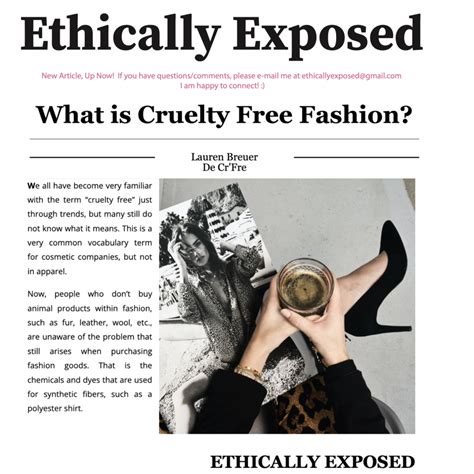 Cruelty Free Fashion - Ethically Exposed