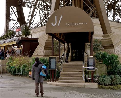 Entrance to Le Jules Verne restaurant in the Eiffel Tower - 50th ...