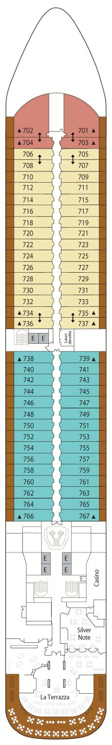 Silver Moon Deck Plans- Silversea Silver Moon Cruises: Travel Weekly