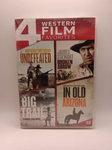 4 Westerns BROKEN ARROW The UNDEFEATED Raoul Walsh's The BIG TRAIL 4-Disc SEALED | eBay