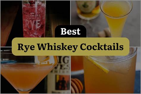 22 Rye Whiskey Cocktails to Shake Up Your Bartending Skills ...