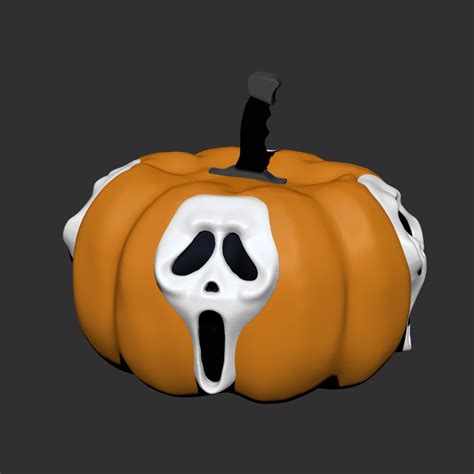 STL file Scream Pumpkin・Model to download and 3D print・Cults