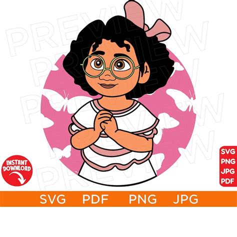 Baby Mirabel Encanto SVG Mirabel svg png clipart SVG, cut fi - Inspire Uplift