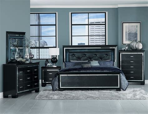 Elegant Allura King Bed Frame In Black - BESTBUY FURNITURE