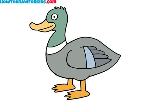 How to Draw a Duck - Easy Drawing Tutorial For Kids