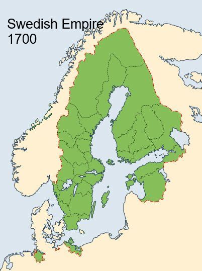 Map of the Swedish Empire in 1700 | Europe map, Historical maps, History