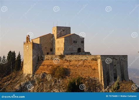 The castle of Verucchio stock photo. Image of tourism - 7575688