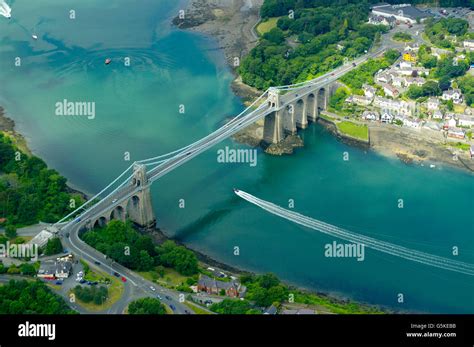 Menai Bridge, Anglesey, North Wales Stock Photo - Alamy