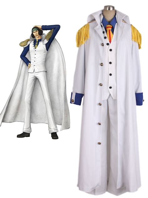 One piece Aokiji Kuzan Navy Admiral Uniform Cosplay Costume | cosercosplay.com