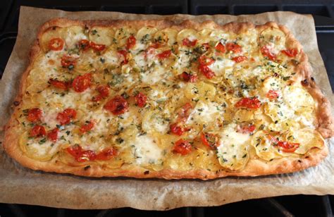 Potato and Fontina Cheese Pizza - Marilena's Kitchen