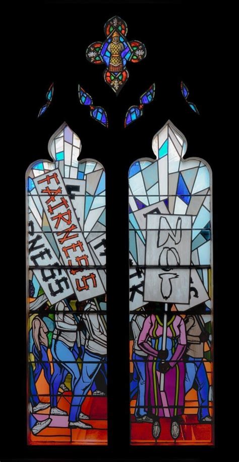 National Cathedral installs stained glass windows with racial justice ...