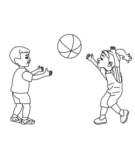 Kids Pages - Playing With Ball