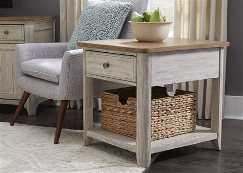 Farmhouse Reimagined End Table by Liberty | Liberty furniture, Living room end tables, Farmhouse ...