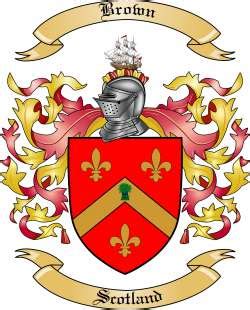 Brown Family Crest from Scotland by The Tree Maker