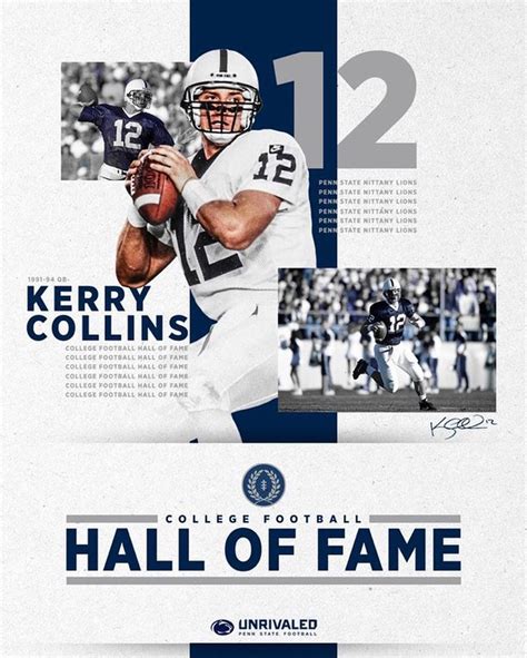 Congratulations, Kerry Collins! 🔵⚪️ The #PennState Letterman is officially a member of the ...