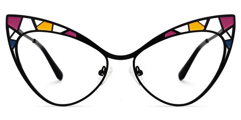 Idaliz - Cat Eye Black Eyeglasses | Vooglam