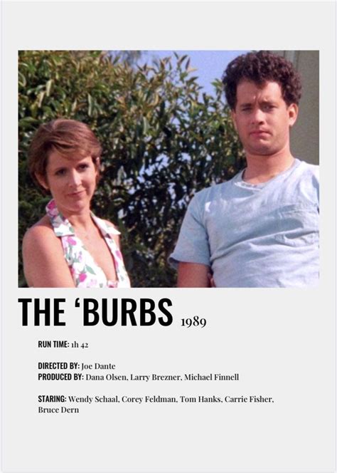 the ‘burbs movie poster | The burbs movie, Film posters vintage, Iconic ...