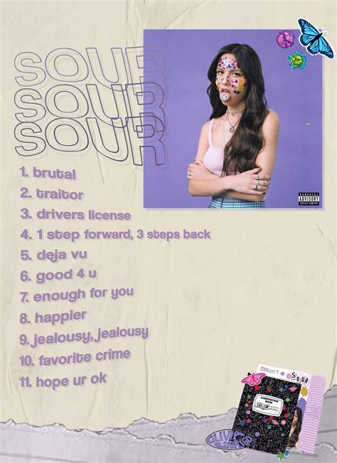 Olivia Rodrigo "SOUR" | Creative poster design, Vintage poster art ...