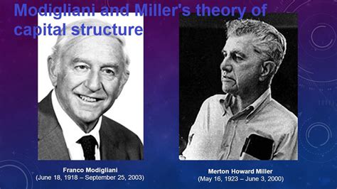 Modigliani and Miller's theory of capital structure (MM Model) - AnkerNews