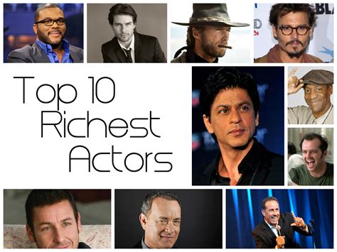 Top 10 richest actors in the world | Wadsam