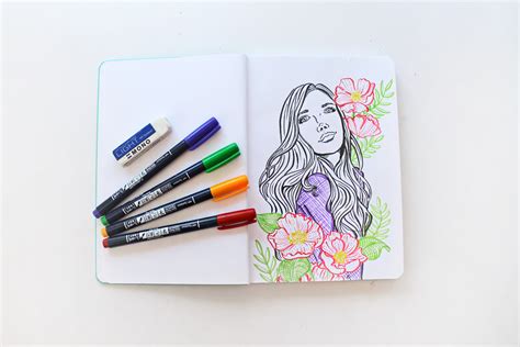 brush Pen Art Drawing Simple - Makingit Sj