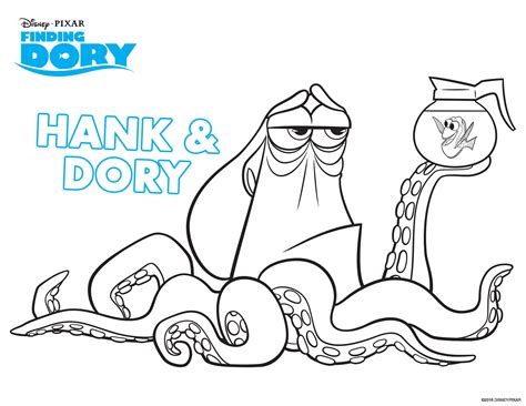 Finding Dory Free Printable Coloring Pages