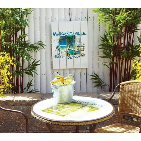 Margaritaville Outdoor Wall Art Pine Wood Port of Indecision Beach Sign ...