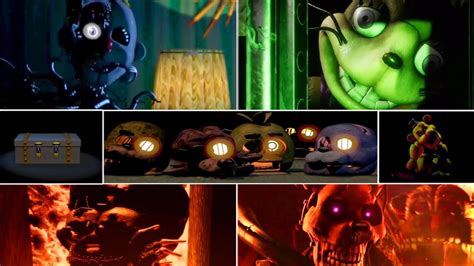 Five Nights at Freddy's - All Endings (Canon & Non-Canon) - YouTube