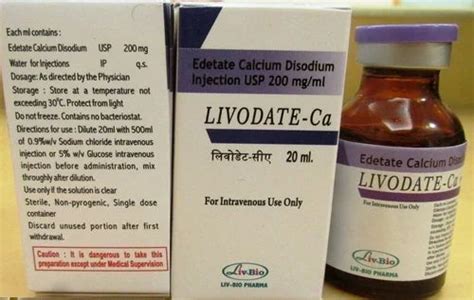 Chelating Agent EDTA Injection, For Chelation Therapy at Rs 300/vial in Mumbai