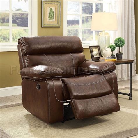 Kia Motion Sofa CM6592 in Brown Leatherette w/Options