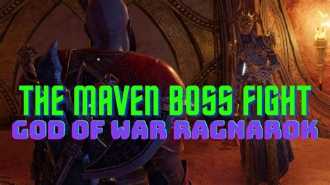 God of War Ragnarok | The Maven Boss Fight | Hardest Difficulty - YouTube