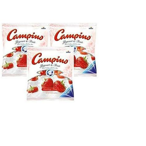 Campino Strawberry Yogurt and Fruit Hard Candies (3 pack) - Walmart.com - Walmart.com