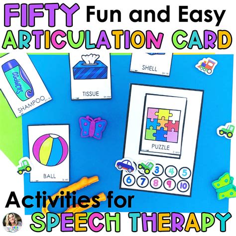 50 Fun and Easy Articulation Activities for Speech Therapy