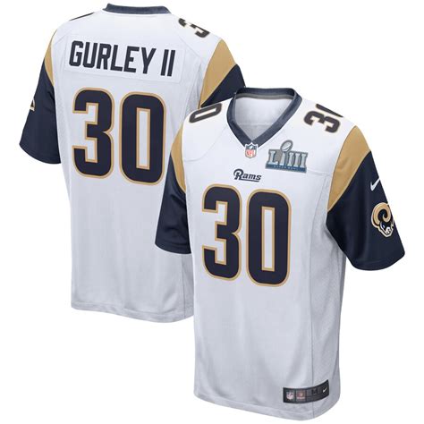 Nike Todd Gurley II Los Angeles Rams White Super Bowl LIII Bound Game ...