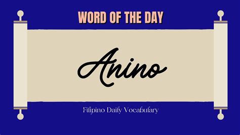 Anino in English + Pronunciation - YouTube