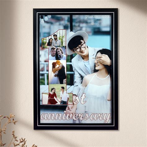 1St anniversary photo frame. - Punchvilla.com