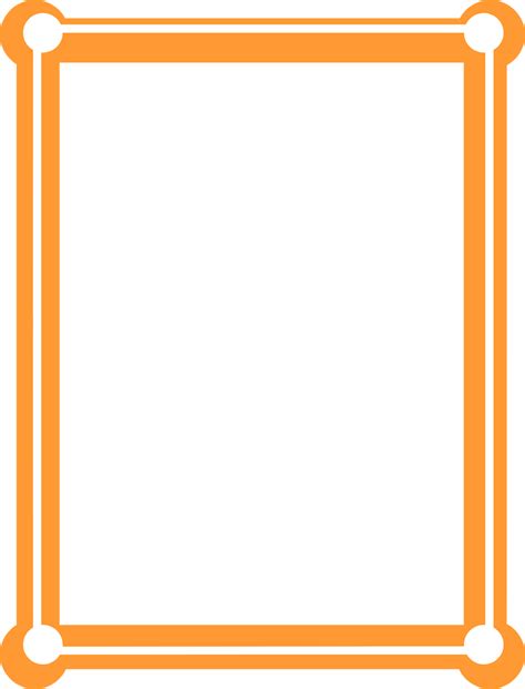 Orange Border Frame Picture Transparent HQ PNG Download | FreePNGimg