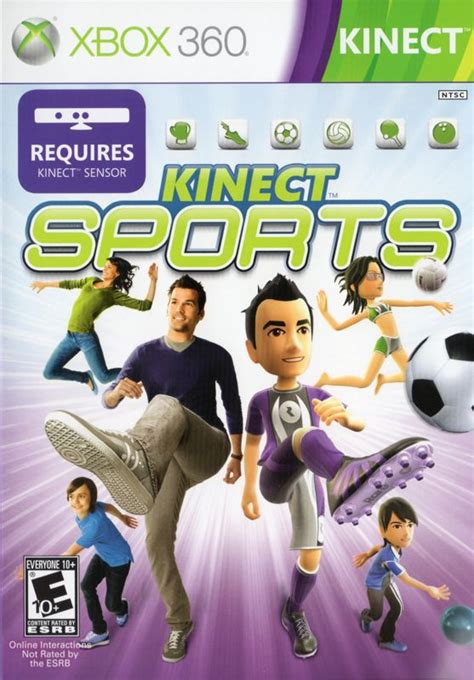 Kinect Sports (2010) Xbox 360 box cover art - MobyGames