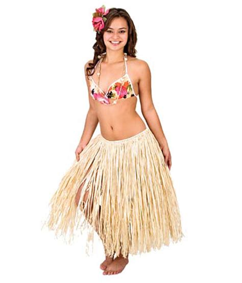 Deluxe Raffia Adult Hula skirt- Natural -Size 36 Available