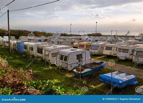 Caravan Old Camping. Sale of Used Camping Stock Photo - Image of travel, trip: 169905522