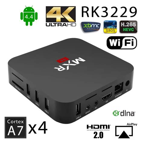 Android Tv Box Smart Android4.4 H.265 Tv Box Rk3299 Quad Core Kodi ...