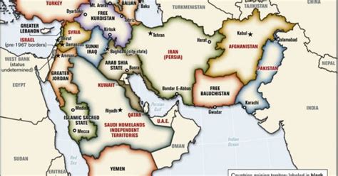 Blood Borders: A Proposal To Redraw A “New Middle East” – Brilliant Maps