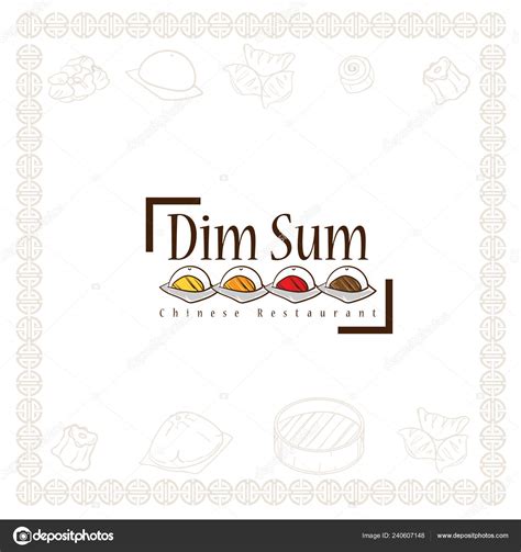 Dim Sum Chinese Restaurant Food Logo Symbol Graphic Stock Vector Image ...