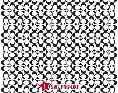 Coach pattern svg, Coach pattern png, Coach pattern dxf, Coach pattern cricut, Coach pattern cut ...