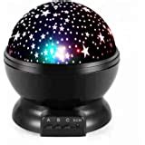 Night Lights for Boys, ZHOPPY Star and Moon Starlight Projector Bedside Lamp for Bed Room Kids ...
