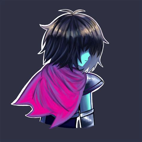 Chapter 2 was amazing! So i drew Kris because they're cool : Deltarune