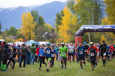 Fernie Half Marathon, 3-person relay and 10km & 5km Run