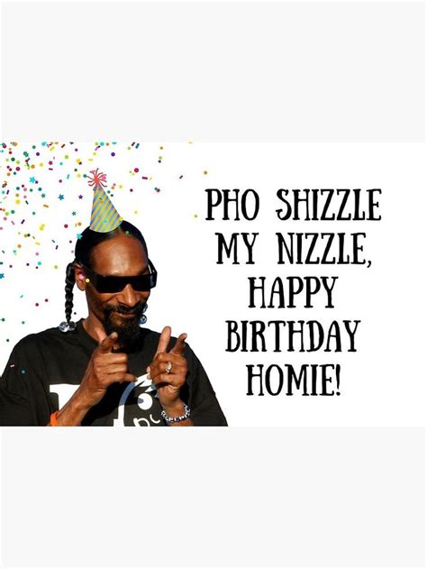 "Snoop Dogg Birthday card/sticker, rapper greeting card, meme greeting ...