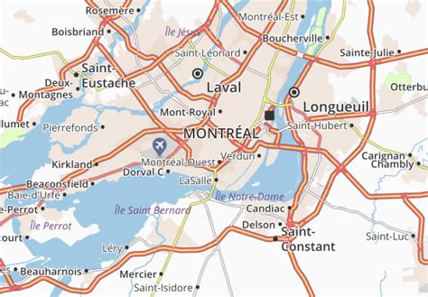 Map of Côte-Saint-Luc - Michelin Côte-Saint-Luc map - ViaMichelin